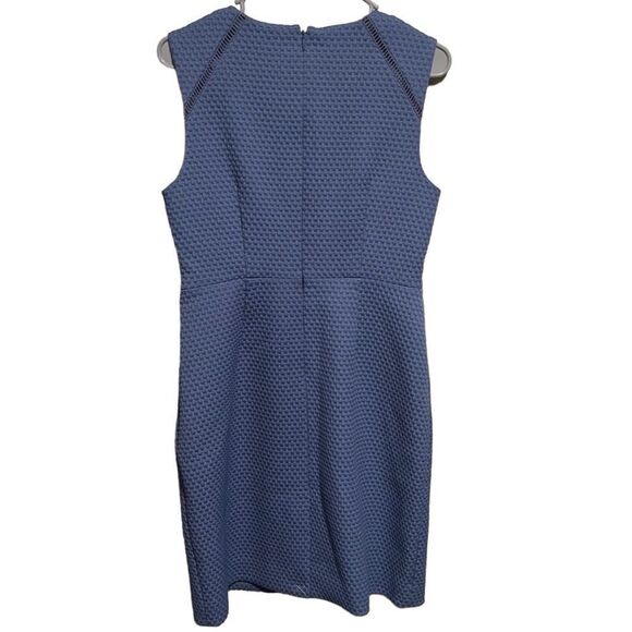 NWT-J. Crew- Women’s Powder Blue Portfolio Textured Sleeveless Sheath Dress, 10P - Picture 6 of 15
